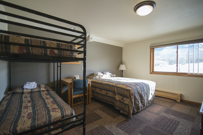 Eastside Lodges bedroom at YMCA of the Rockies - Estes Park