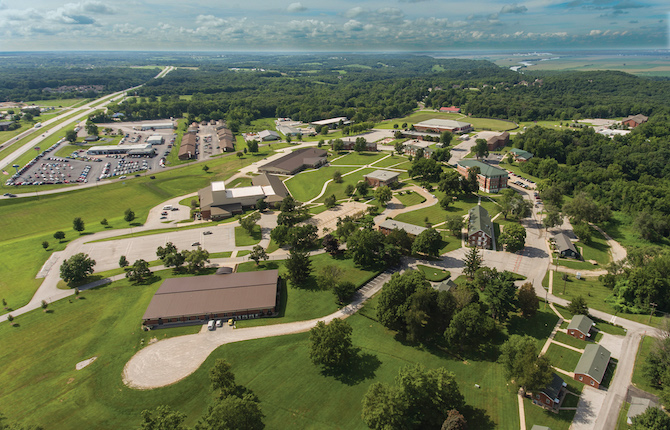Hannibal LaGrange Campus aerial view